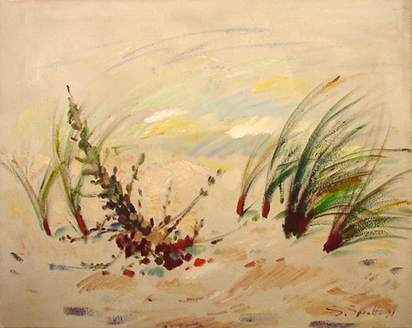 Aus dem Sand gewachsen (Gräser und Dünenweide), 1991