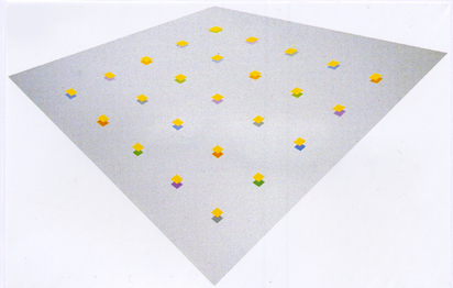 "gelb auf 9 Horizontalen", 1992