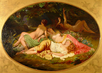Baigneuses à l'ombre, 1848
