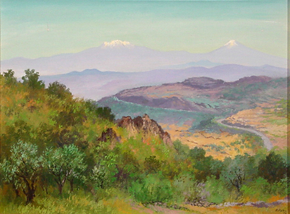 Los volcanes desde el Cantil, 1979
