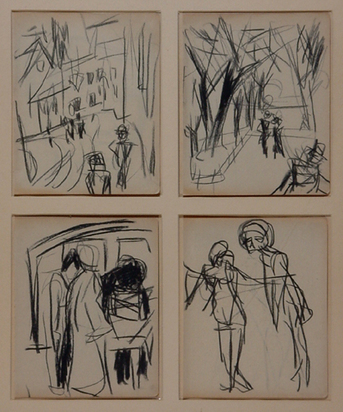 4 sketches, double-page, 1925