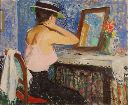 Jeune fille devant le miroir