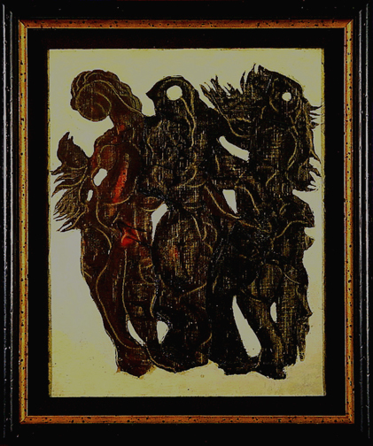 Max Ernst, Trois jeunes filles en de belles poses, 1927