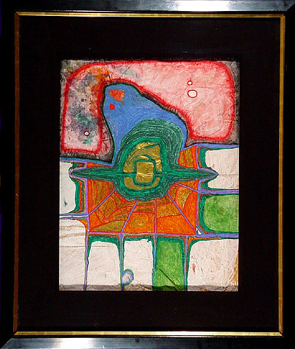 Friedensreich Hundertwasser, The third consequence of a German earth becoming now a Spidernet, 1961