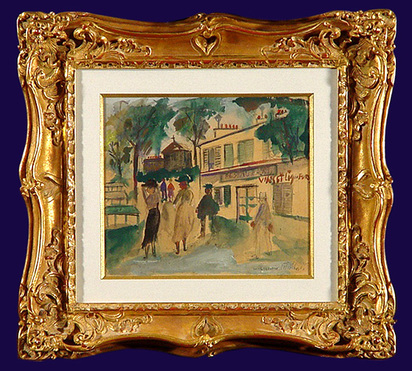 Rue animée à Montmartre, approx. 1920