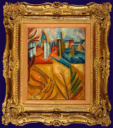 Les toits, vus de la rue Seguier, 1908/1909