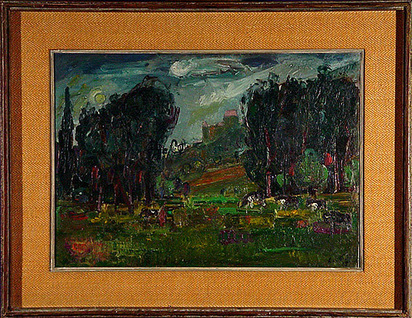 Landscape with Cows (Château St. Rémy), 1953