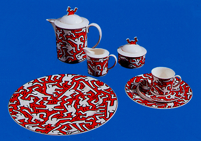 16-teiliges Bone China Service "A Piece of Art", 1991 von Villeroy & Boch
