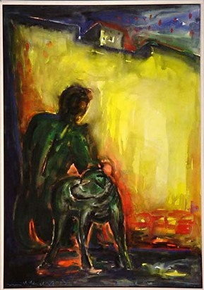 Portrait eines Hundes, 1983