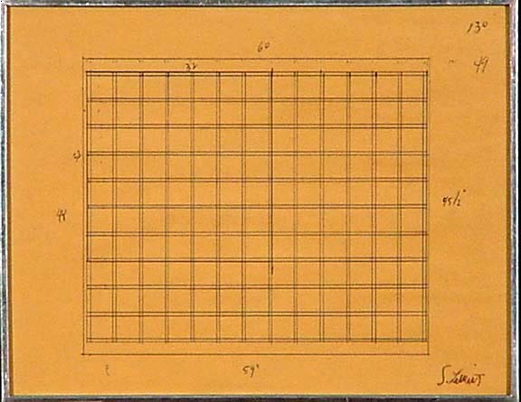 Sol LeWitt, Study for 46 Piece Series, 1967