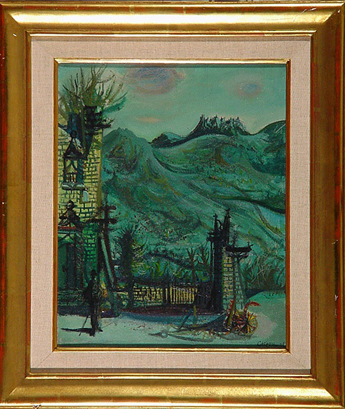 Jean Carzou, Paysage fantastique, 1948