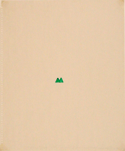 Richard Tuttle, Center Point Drawing No 197: Florida Works (17), 1975