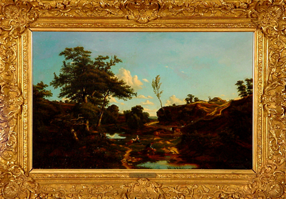 Jules Louis Philippe Coignet, Sommerliche Landschaft, 1841