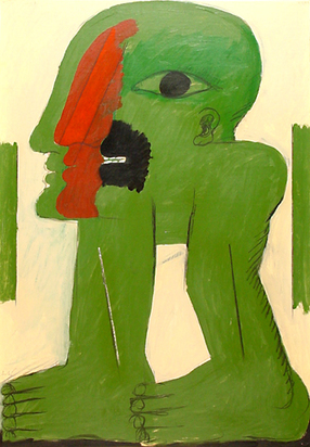 Figur mit den Zähnen im 3. Mund, 1969