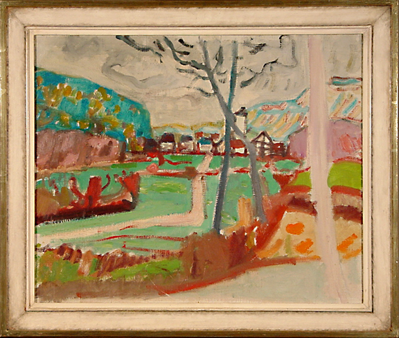 Max Gubler, Landschaft im Surbtal, Unterengstringen, um 1947