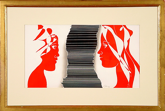 Hans Erni, Zwei Gesichter, 1974
