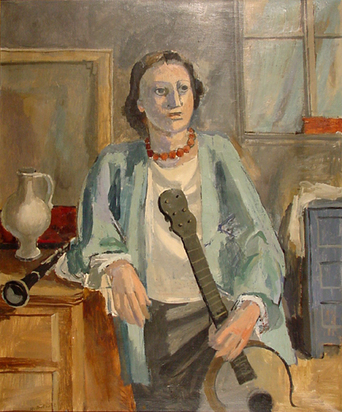 Mädchen mit Gitarre, 1932
