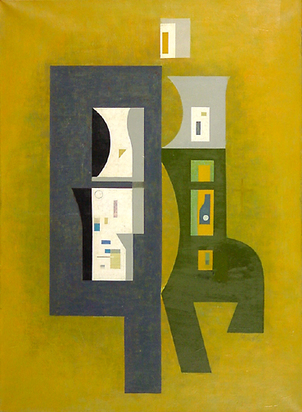 Komposition auf gelbem Grund, 1956