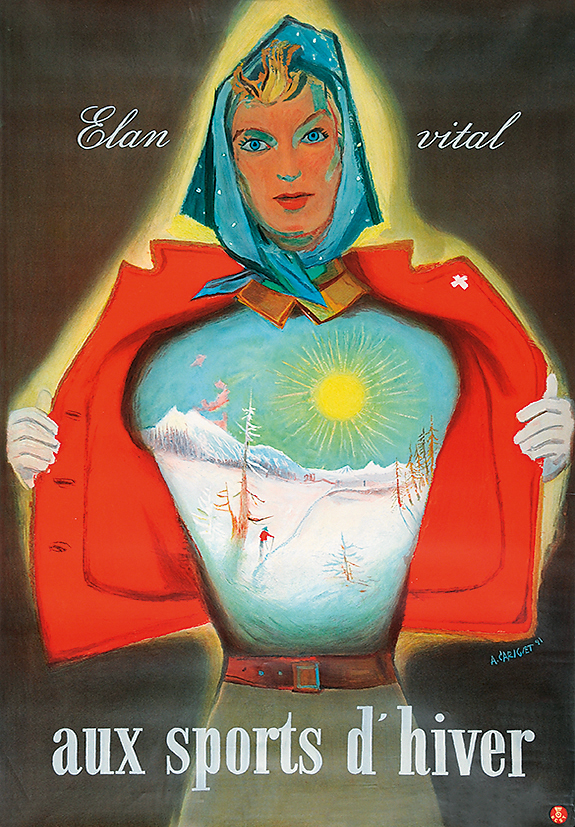 Alois Carigiet, Aux sports d'hiver