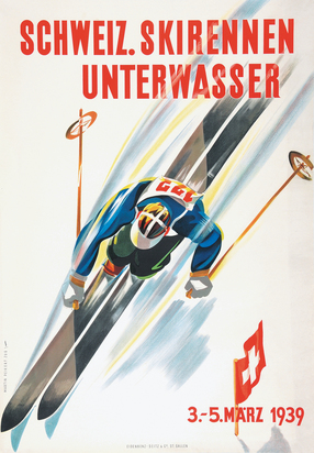 Schweiz. Skirennen Unterwasser