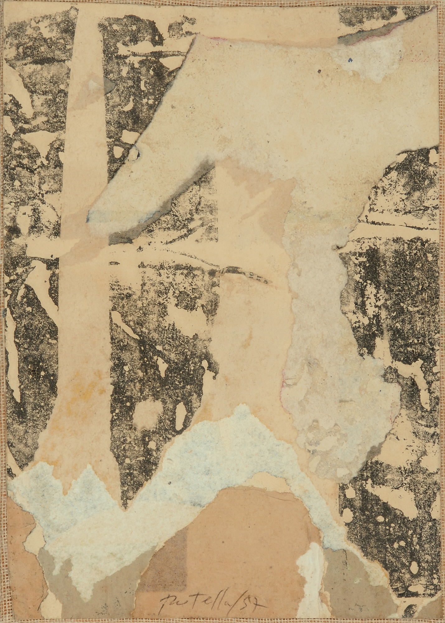 Mimmo Rotella, Composizione