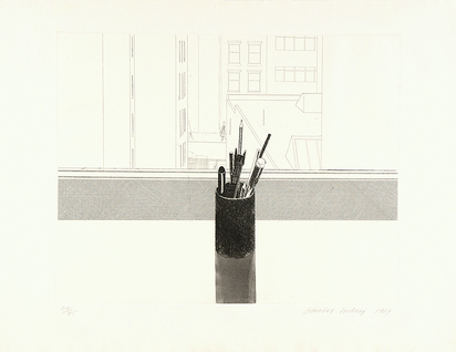 Still Life (View from Henry Geldzhaler's New York apartment)