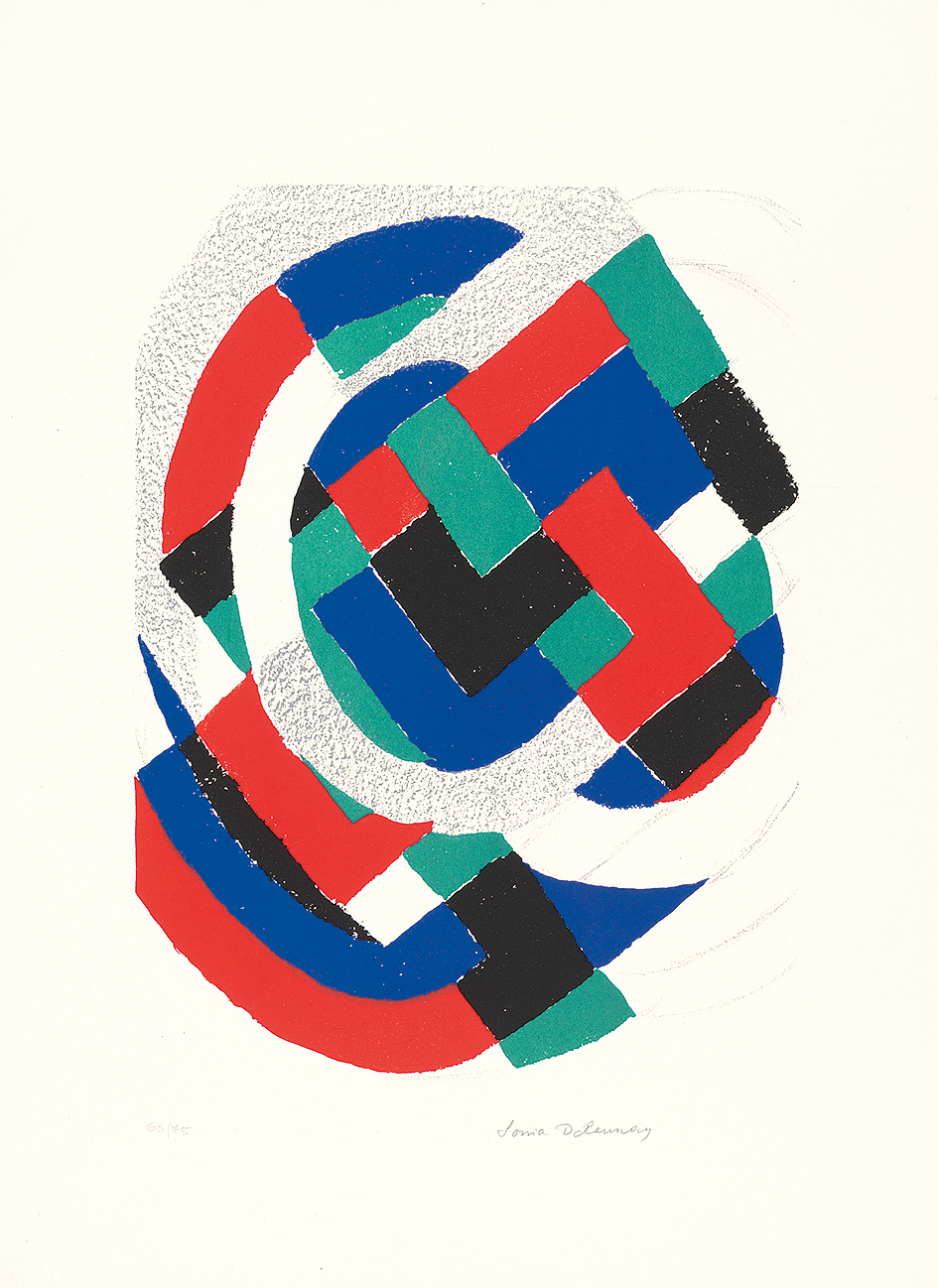 Sonia Delaunay, Sheet from "Unesco"