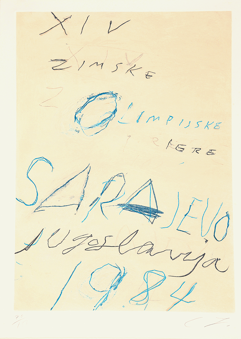 Cy Twombly, Untitled, aus "Art and Sports"