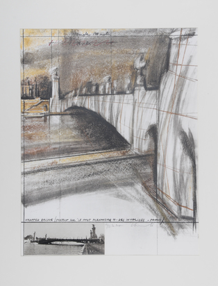 Wrapped Bridge, Project for Le Pont Alexandre III, Paris