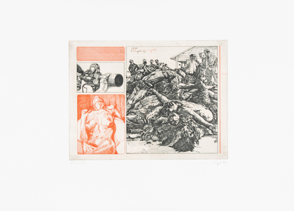 7 Blätter: Blow up, 1970; Bomber, 1970; Power, 1970; Ohne Titel, 1971; Kleiner Voyeur, 1972; Ohne Titel, 1972; Ohne Titel