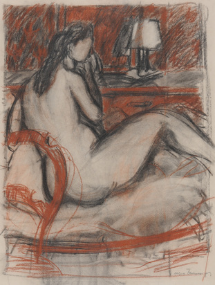 Sitting Female Nude