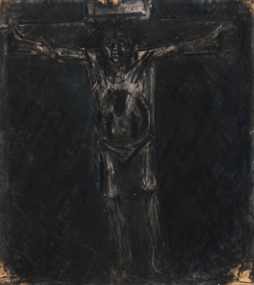 5 sheets: Jesus am Kreuz, Nonne (2), Untitled (2)