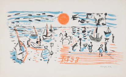 3 drawings: Am Meer
