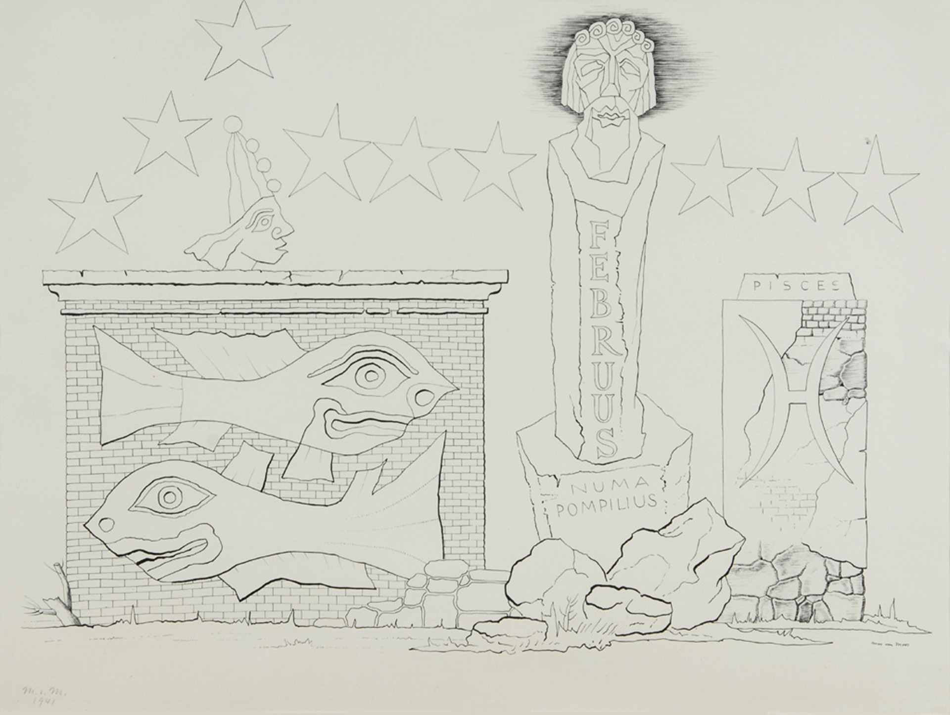 Max von Moos, Februus, Numa Pompilius