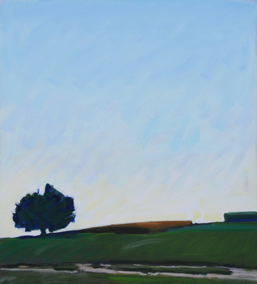 Landschaft mit Baum