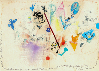 Recto: Brief; verso: Skizze