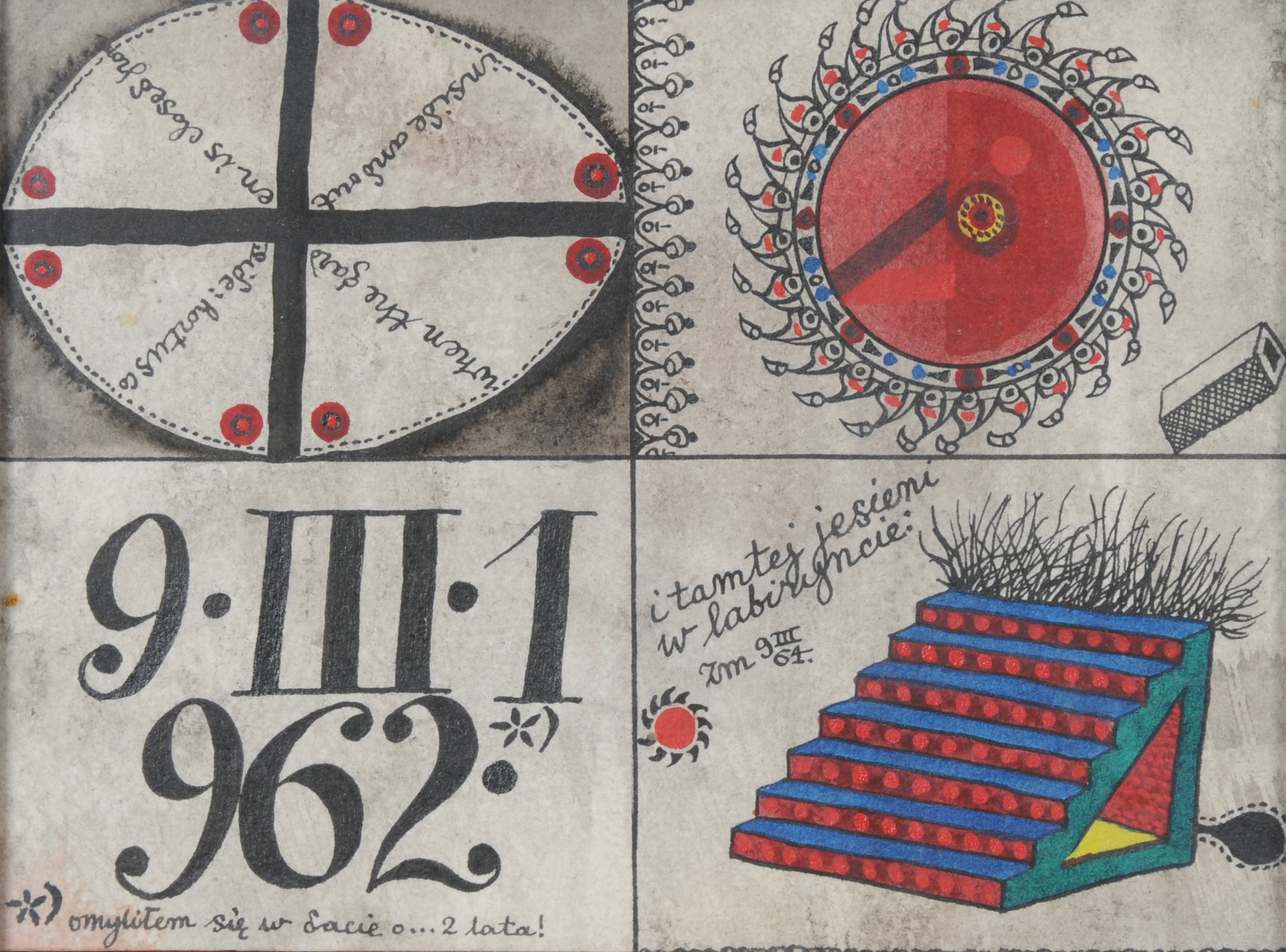 Zbigniew Makowski, 3 drawings: Hortus conclusus