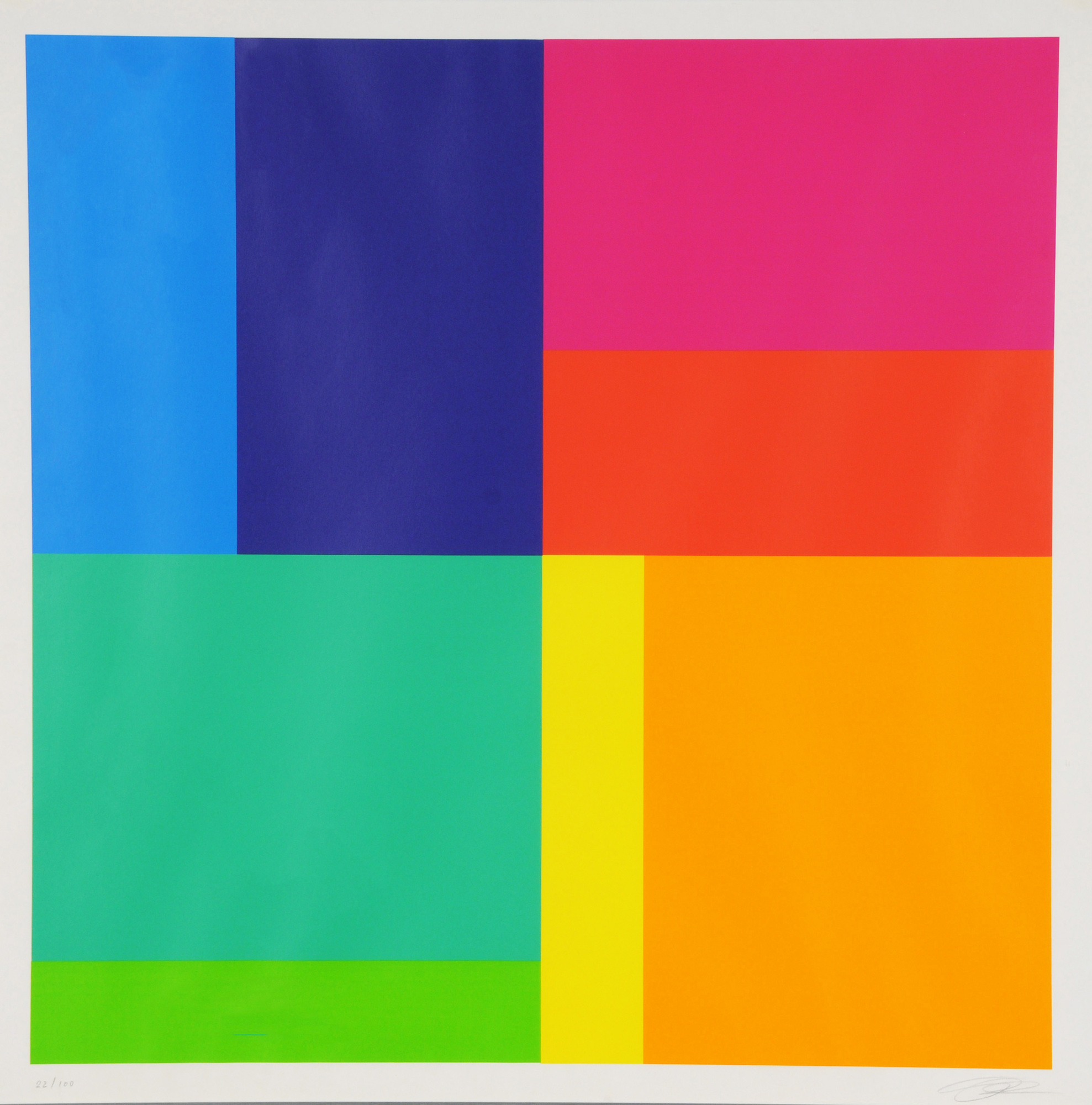 Richard Paul Lohse, Bewegung von acht Farben um eine Achse