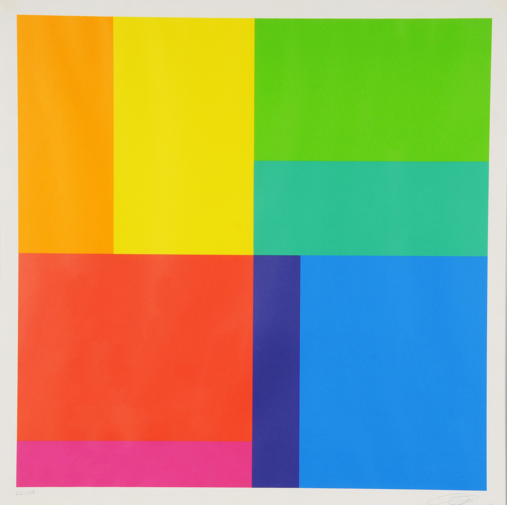 Richard Paul Lohse, Bewegung von acht Farben um eine Achse