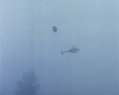 Helikopter und Ballon