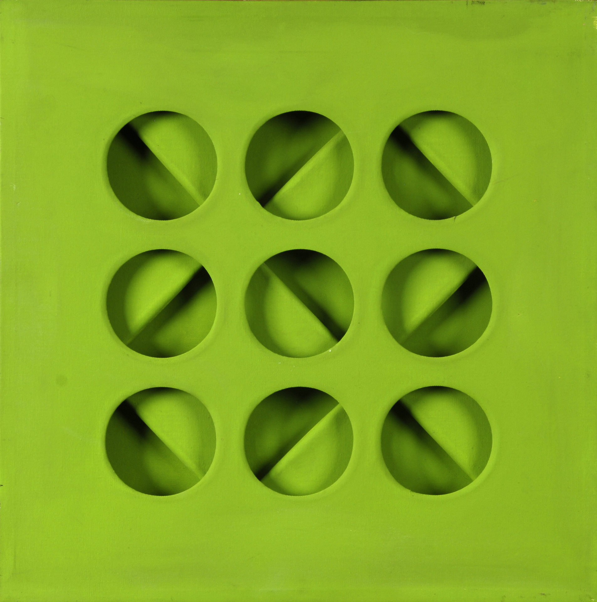 Paolo Scheggi, Intersuperficie Curva - Dal Verde
