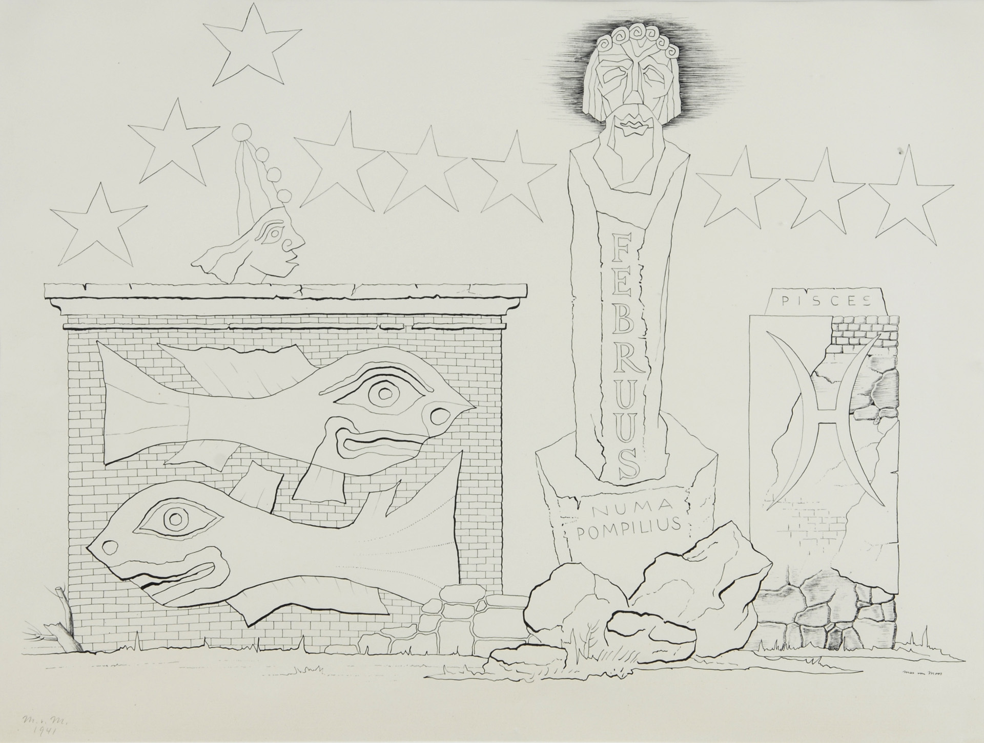 Max von Moos, Februus, Numa Pompilius