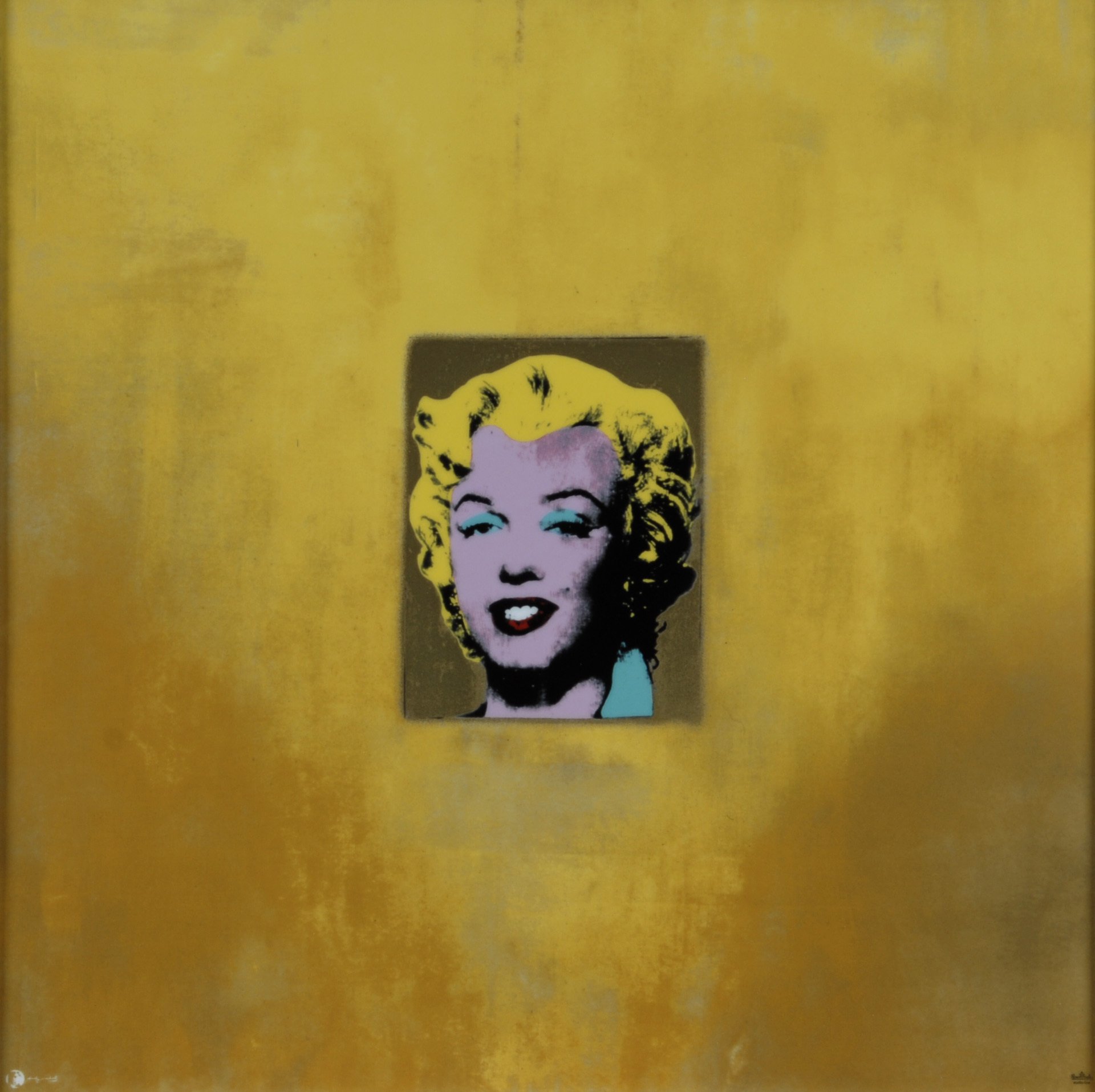 Andy Warhol, Wandbild Marilyn gold