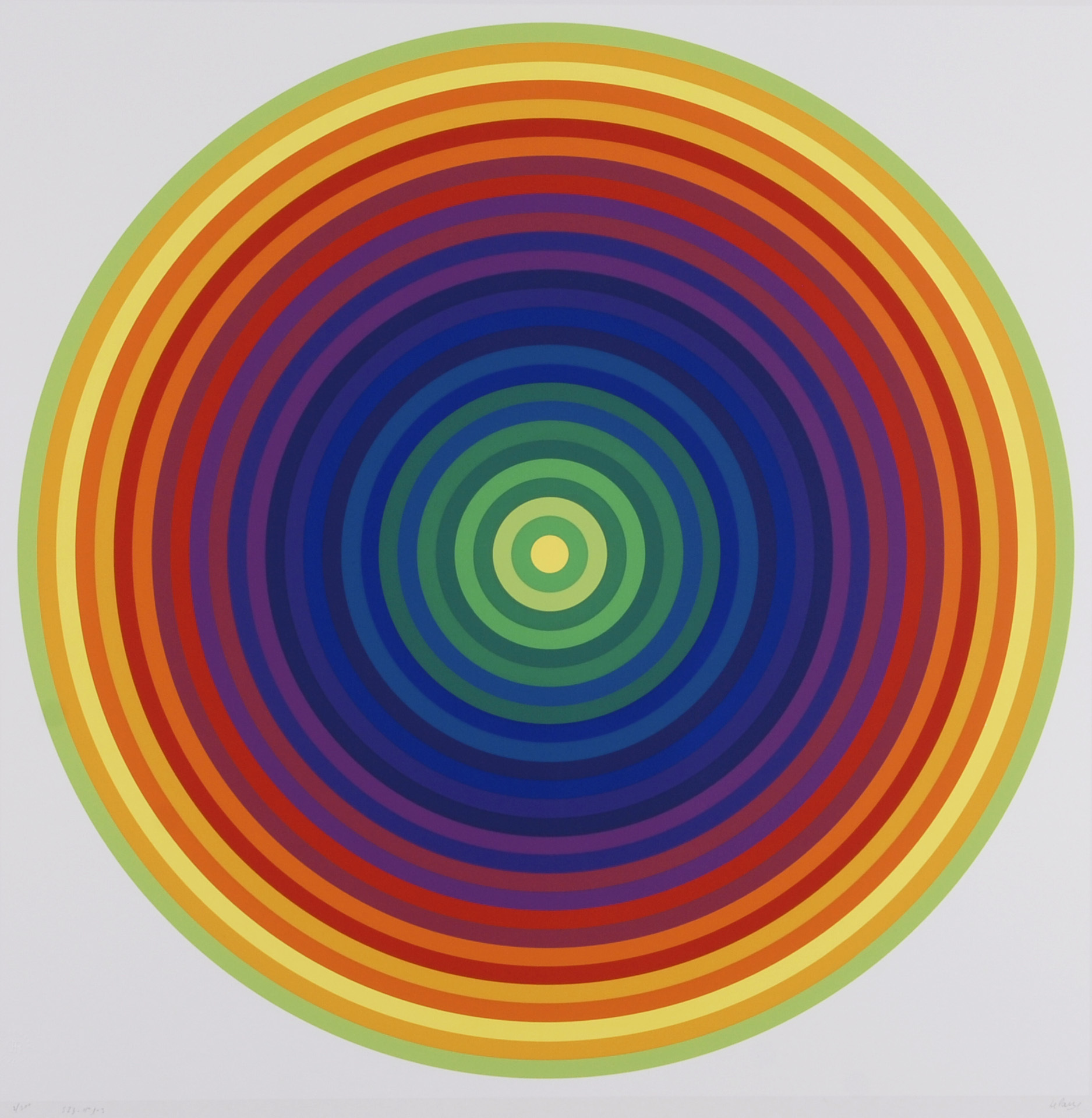 Julio Le Parc , Portfolio. Couleur No. 1
