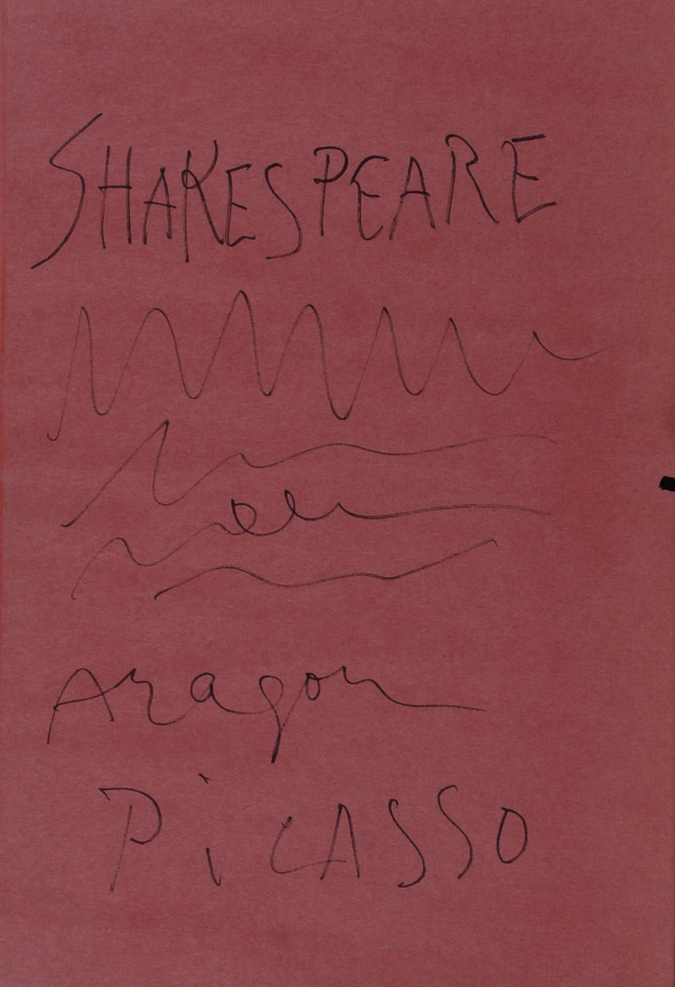 Pablo Picasso, Book. Louise Aragon. Shakespeare