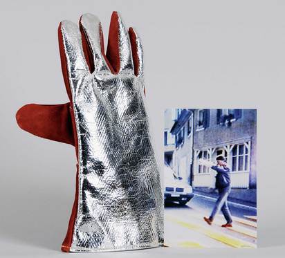 Feuerwehrhandschuh mit Photo