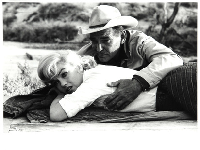 Marilyn Monroe und Clark Gable am Set von "The Misfits", Nevada