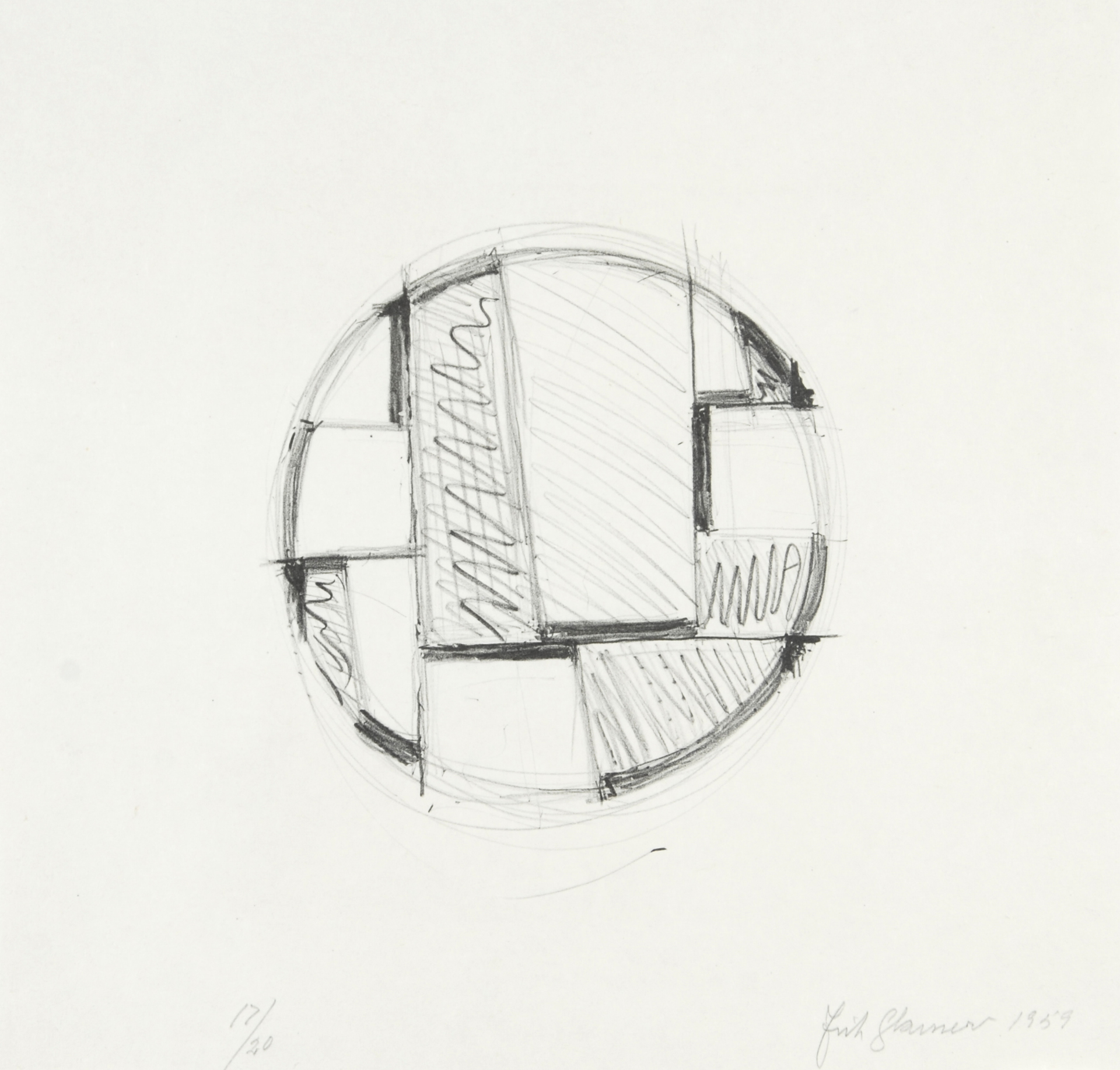 Fritz Glarner, Drawing Tondo No. 3