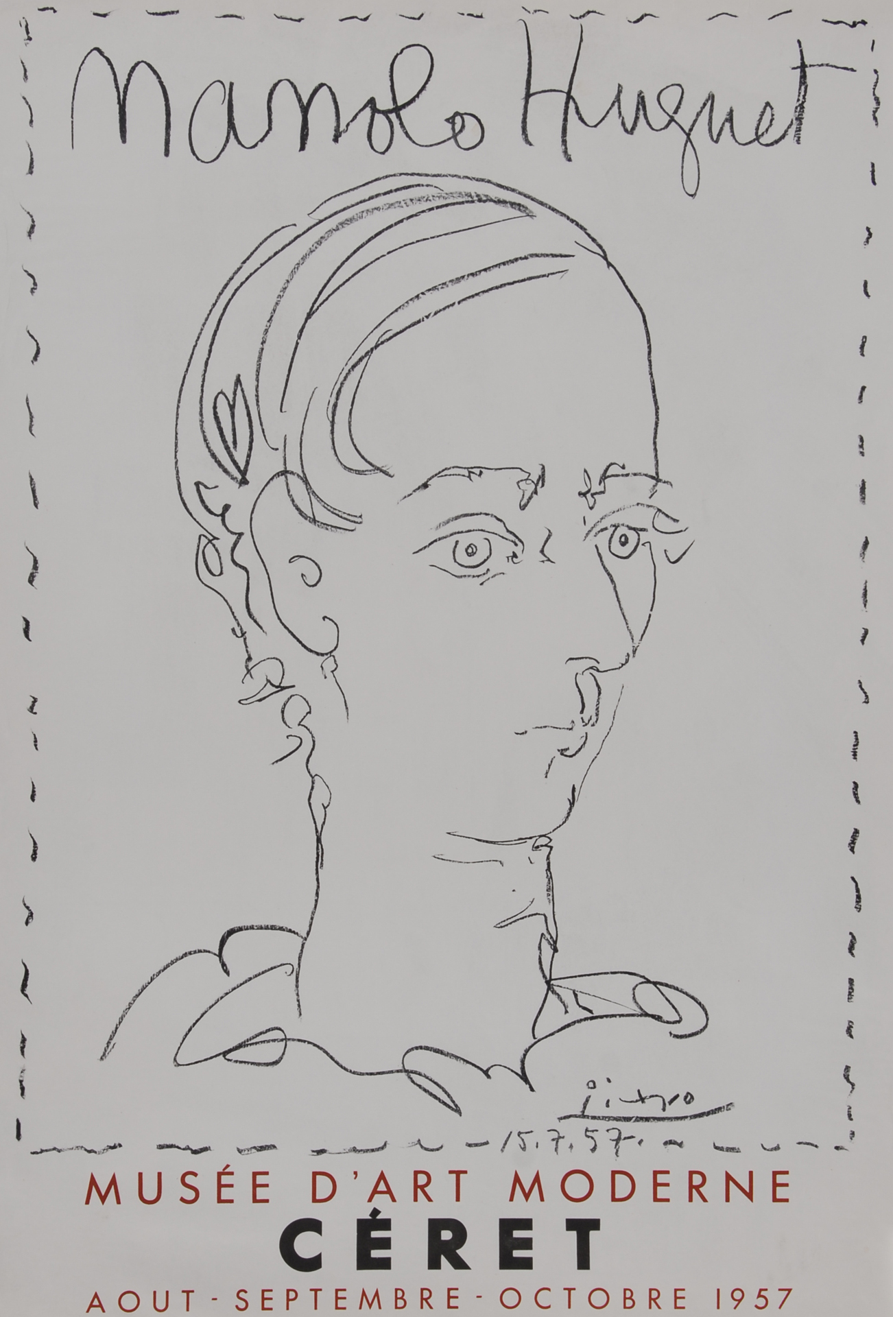 Pablo Picasso, Plakat. Manolo Hugnet, Musée d'Art Moderne Ceret