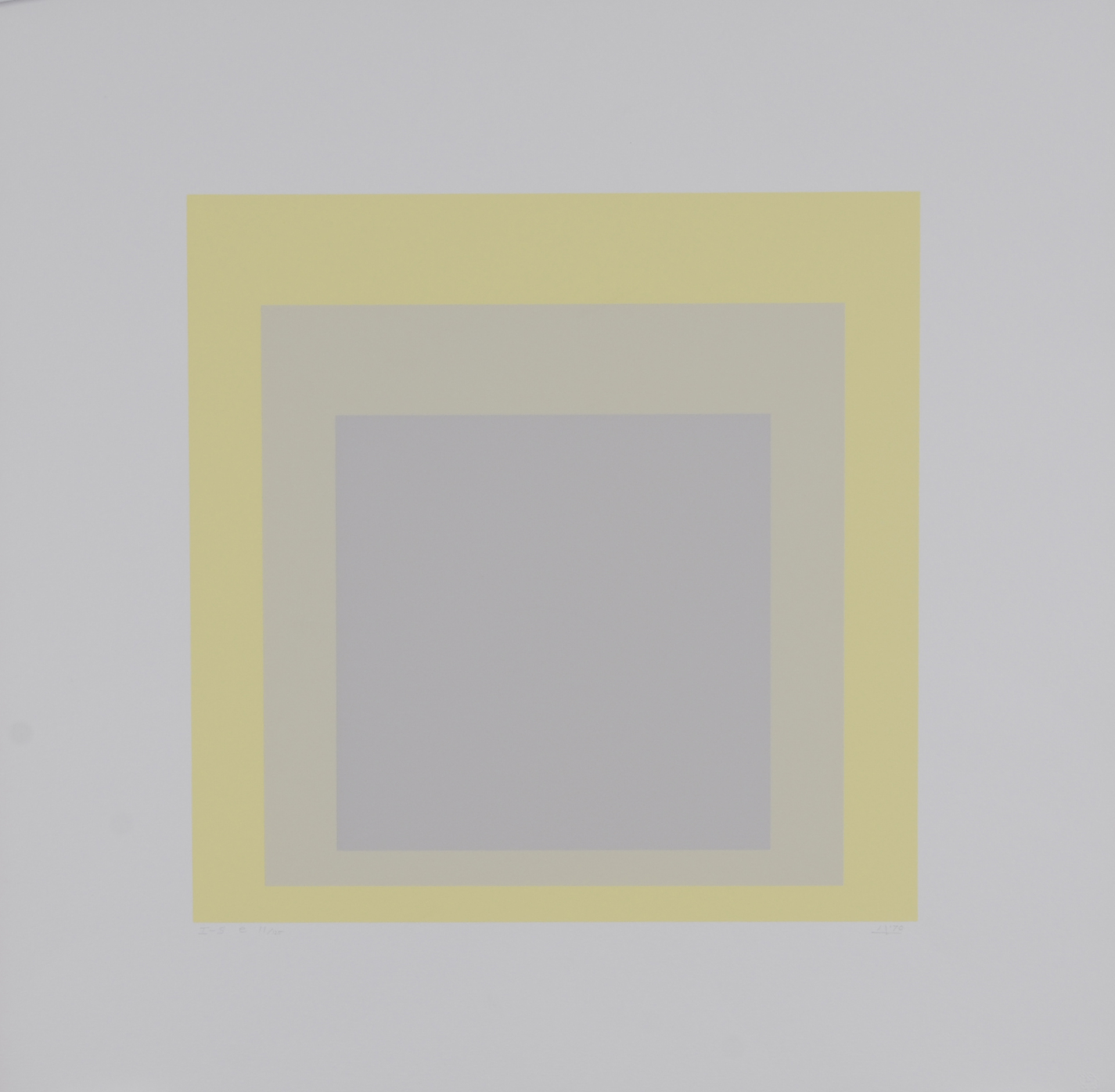 Josef Albers, I-S e, aus "Homage to the Square"